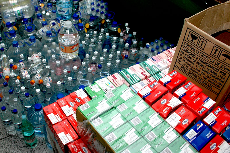 Donativos estão sendo estocado na sede do Sindicato em Sorocaba e deve ser enviado ao NE neste sábado