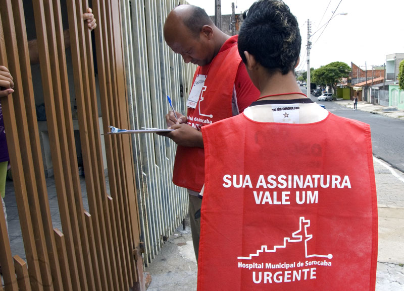 Coleta de adesões ao abaixo-assinado neste sábado foi na vila Formosa, São Conrado, Mineirão e adjacências