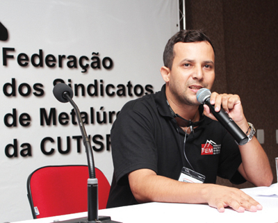 Luciano Silva secretario da juventude da FEM/CUT