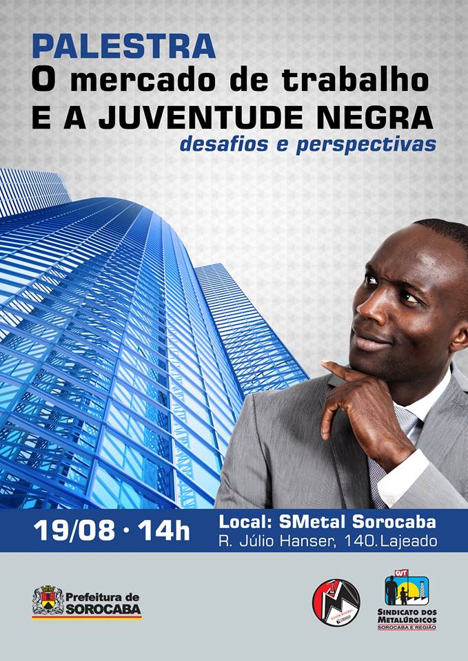 A palestra, que é gratuita, será ministrada por Dojival Vieira, especialista em direito e discriminação racial