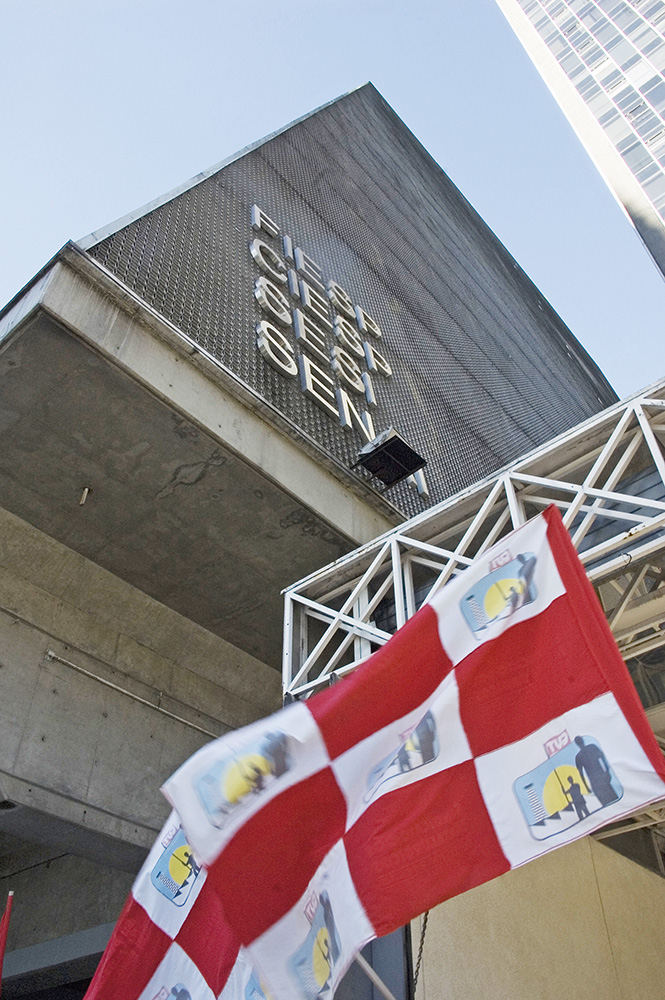 Fachada da Fiesp, em São Paulo.