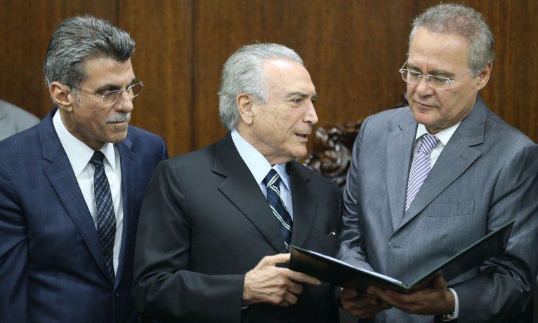 Jucá, Temer e Renan: governo foi formado para barrar a Lava Jato - (foto:Fabio Rodrigues Pozzebom / Agência Brasil)