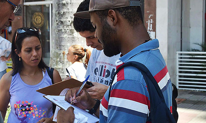 A Campanha pretende coletar 20 mil assinaturas em Sorocaba