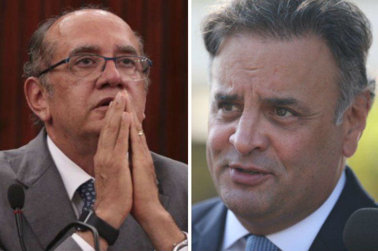 Conversa entre Ministro do STF Gilmar Mendes e Aécio Neves comprovam que tentaram barrar a Lava Jato