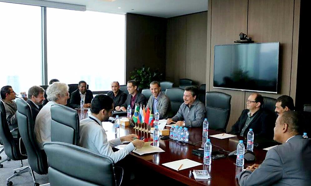 Encontro da delegação de metalúrgicos da CUT na sede do Brics, na China, aconteceu na quinta-feira, 20