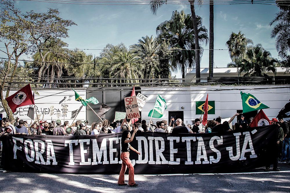 O escracho foi em frente à casa do prefeito de São Paulo, João Doria, na manhã do último sábado, 15.