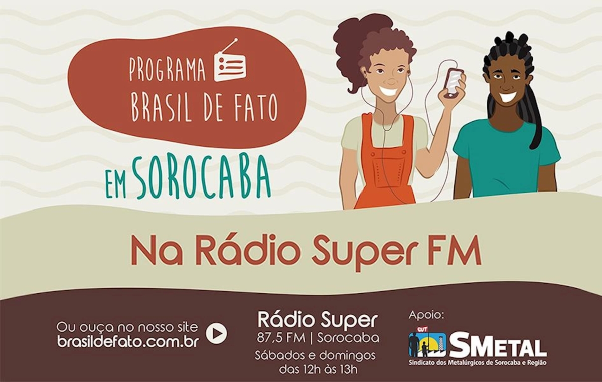 O programa Brasil de Fato vai ao ar todo fim de semana, às 12h