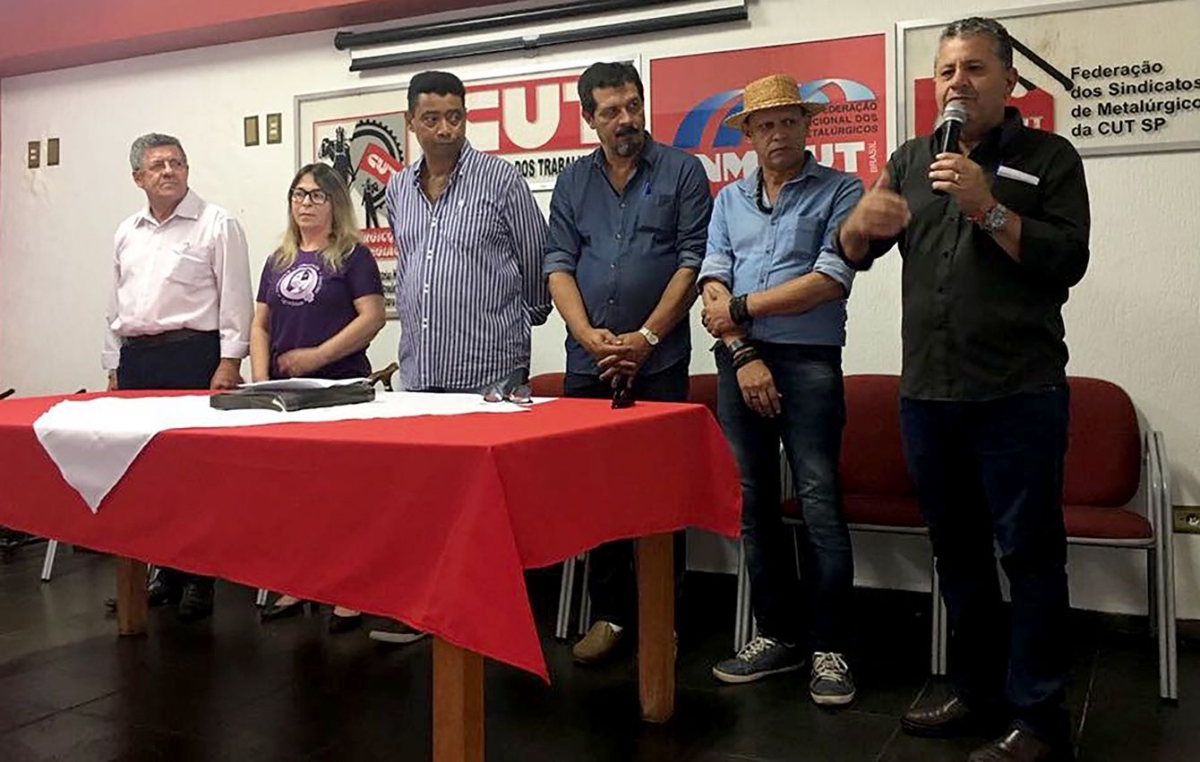 Dirigentes do SMetal participaram da posse da nova diretoria do Sindicato dos Metalúrgicos de Itu, na última segunda-feira, dia 2