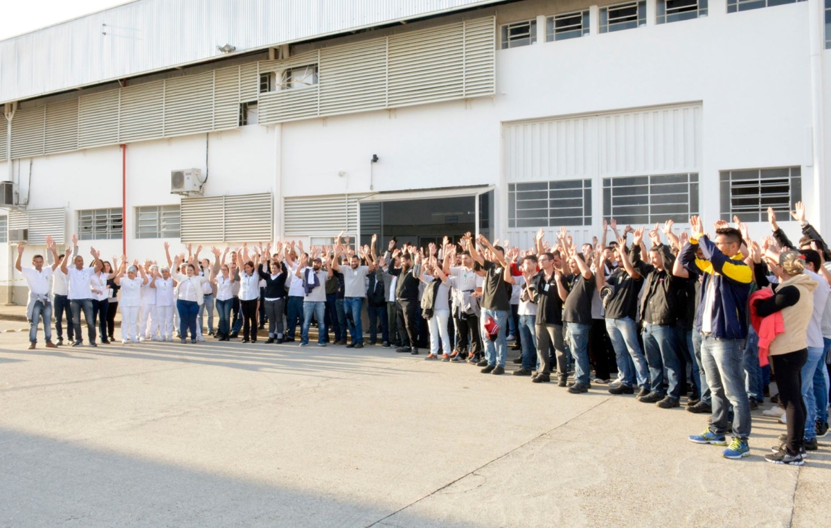 Na Inser (foto) a assembleia aconteceu na tarde de segunda-feira, 18; a empresa fica no bairro Iporanga e tem mais de 200 trabalhadores