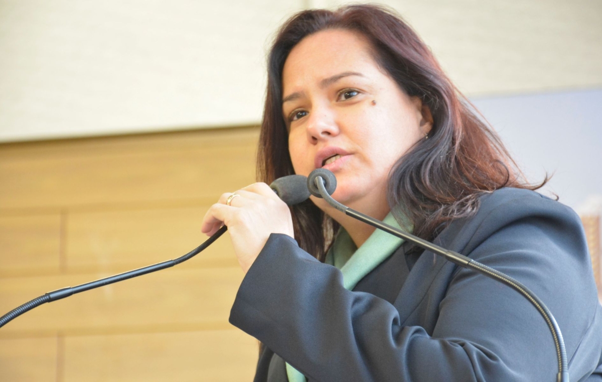 Emanuela Barros participou da sessão ordinária de terça, 7, para falar sobre os 12 anos da Lei Maria da Penha