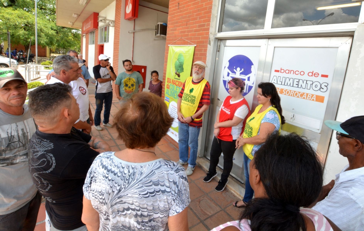 A entrega das doações aconteceu nesta quarta, dia 14, na sede do Banco de Alimentos de Sorocaba