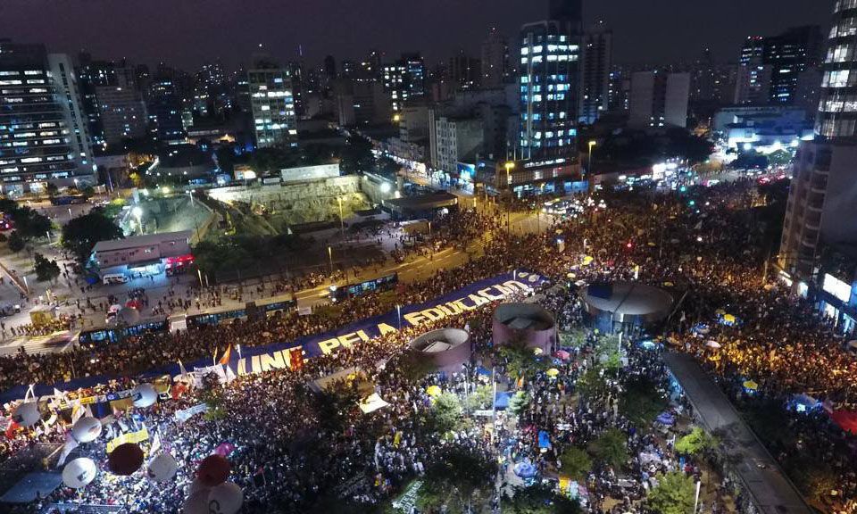 O ato em São Paulo (SP) superou as expectativas e reuniu cerca de 300 mil pessoas 