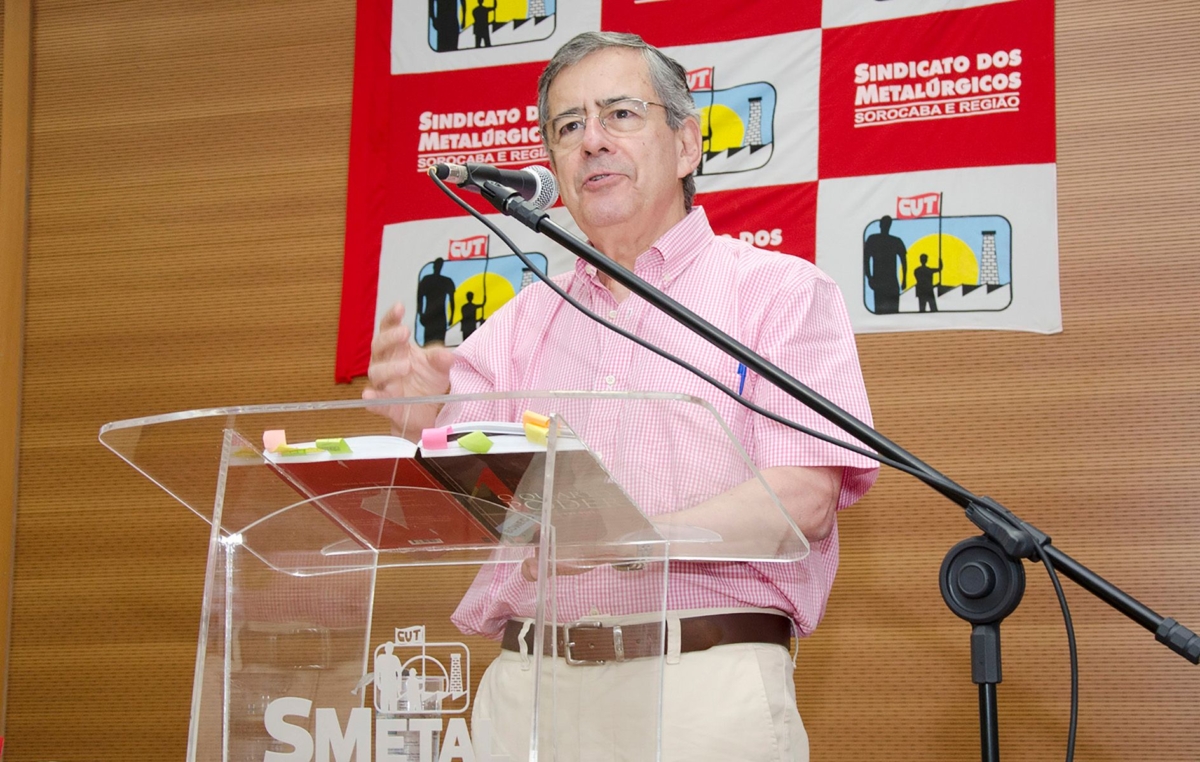 Por duas vezes em Sorocaba, Paulo Henrique Amorim lotou o auditório do Sindicato dos Metalúrgicos