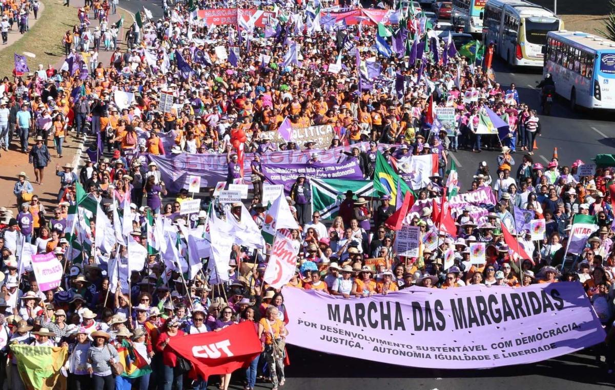 O tema este ano será: tema “Margaridas na luta por um Brasil com soberania popular, democracia, justiça, igualdade e livre de violência