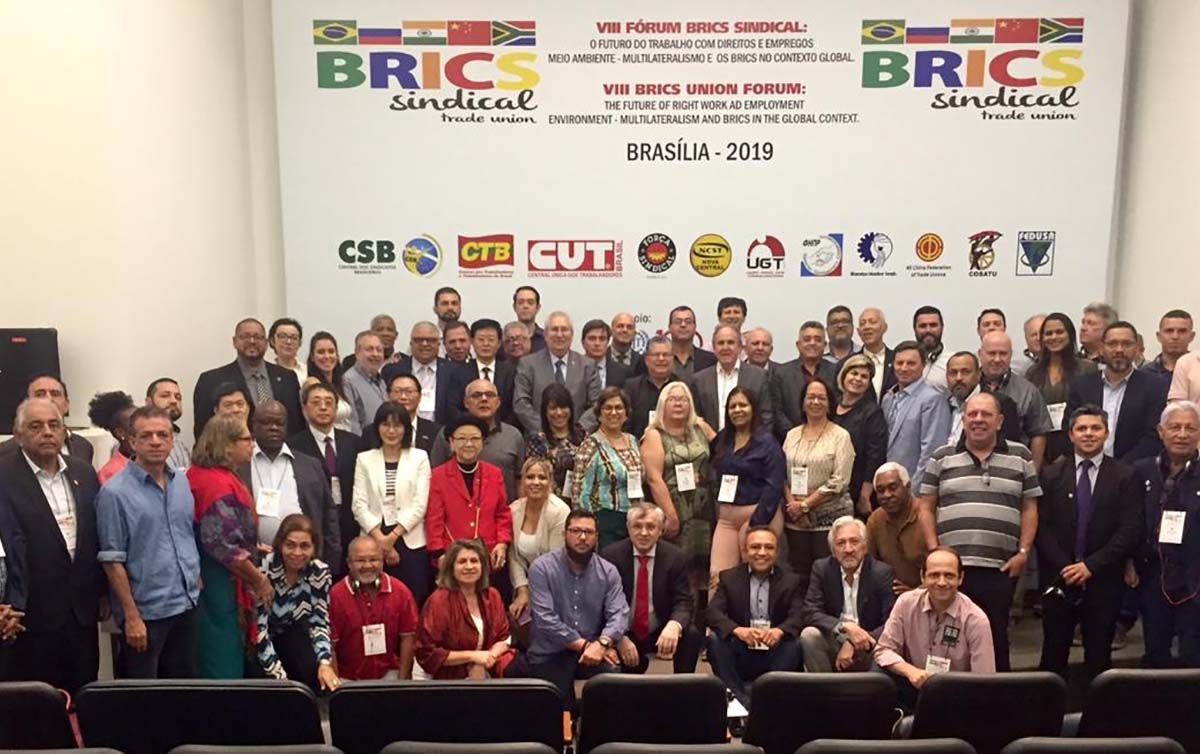 Representantes das centrais de cinco países se reuniram em Brasília