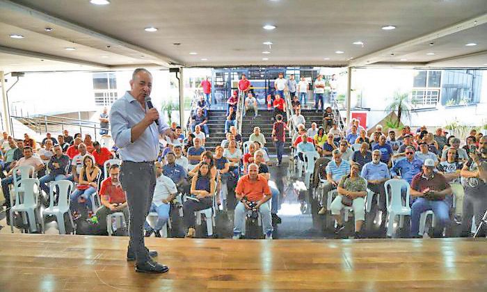 Ato em homenagem a Santo Dias da Silva, metalúrgico e líder sindical, assassinado há 40 anos pela Polícia Militar de SP,  no Sindicato dos Metalúrgicos de São Paulo