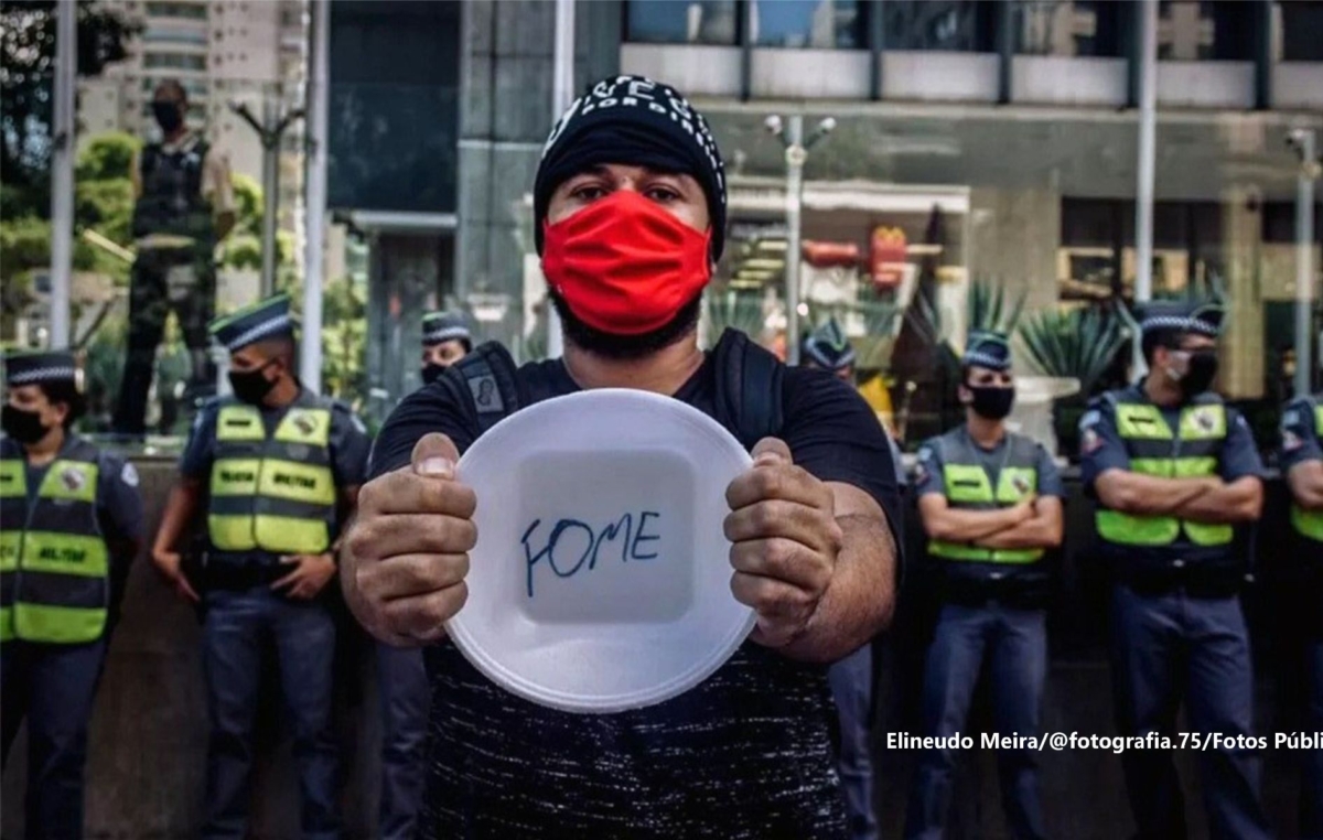 Protesto em São Paulo, na semana passada: famílias enfrentam dificuldades, agravadas pelo corte do auxílio emergencial a partir de janeiro