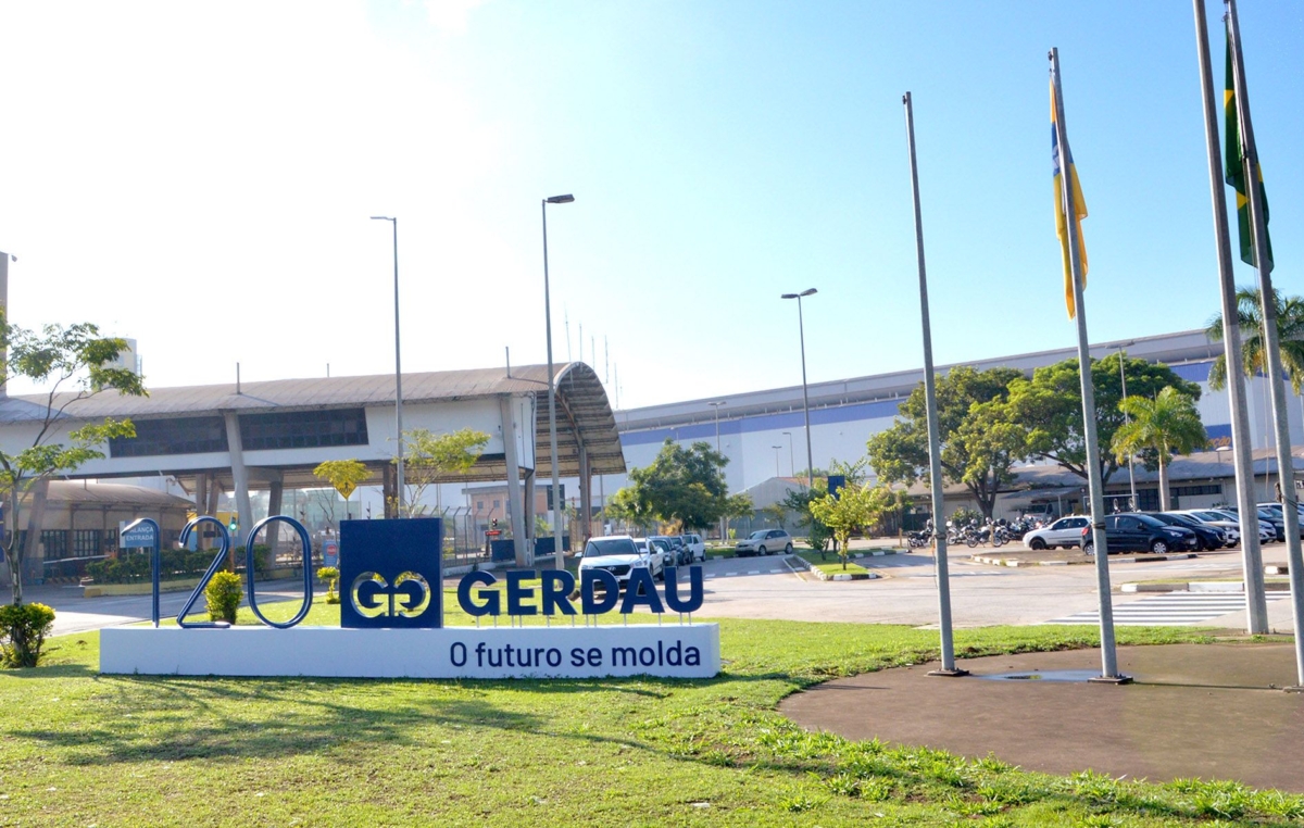 A planta da Gerdau em Araçariguama fica na Rodovia Castello Branco e produz laminados longos de aço