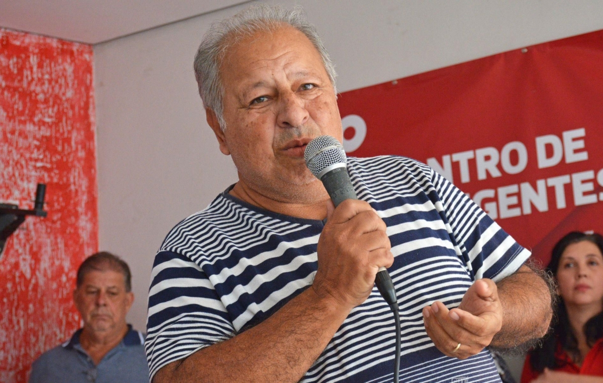 Bolinha II durante o 1º encontro de ex-dirigentes do SMetal, em junho de 2019