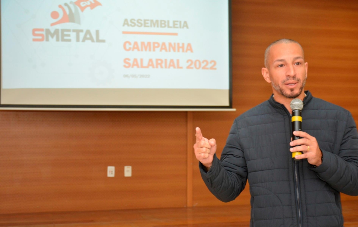Leandro Soares, presidente do SMetal, destacou que a Campanha Salarial 2022 será desafiadora 