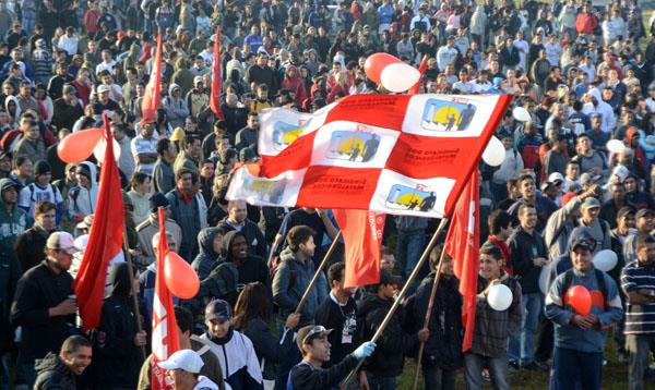 Foto de 2011 mostra o histórico de luta do SMetal em prol dos direitos da categoria 