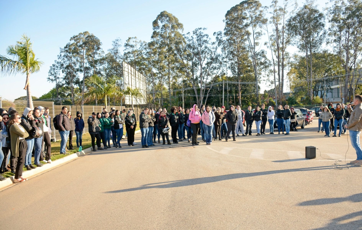 A assembleia na Bandai foi liderada pelo dirigente sindical, Wagner Bueno; a empresa fica em Sorocaba e tem mais de 80 funcionários - em sua maioria, mulheres